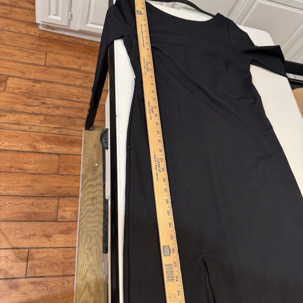 Elie Tahari‎ Dress  Black Davis Sheath 3/4 Sleeve Business Cocktail Size 8 $198 - Picture 7 of 10